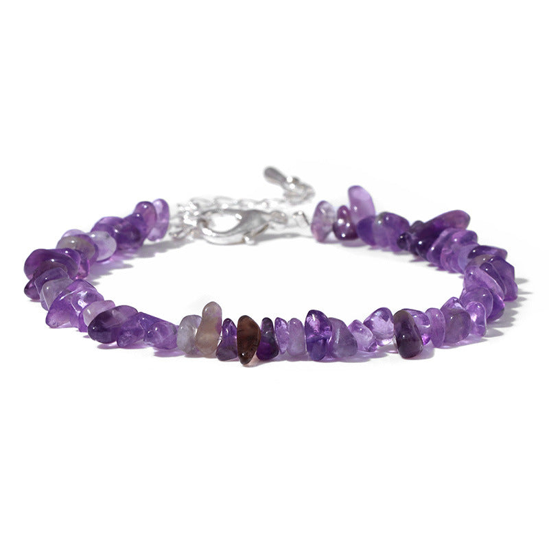 Natural Amethyst Chip Bracelet