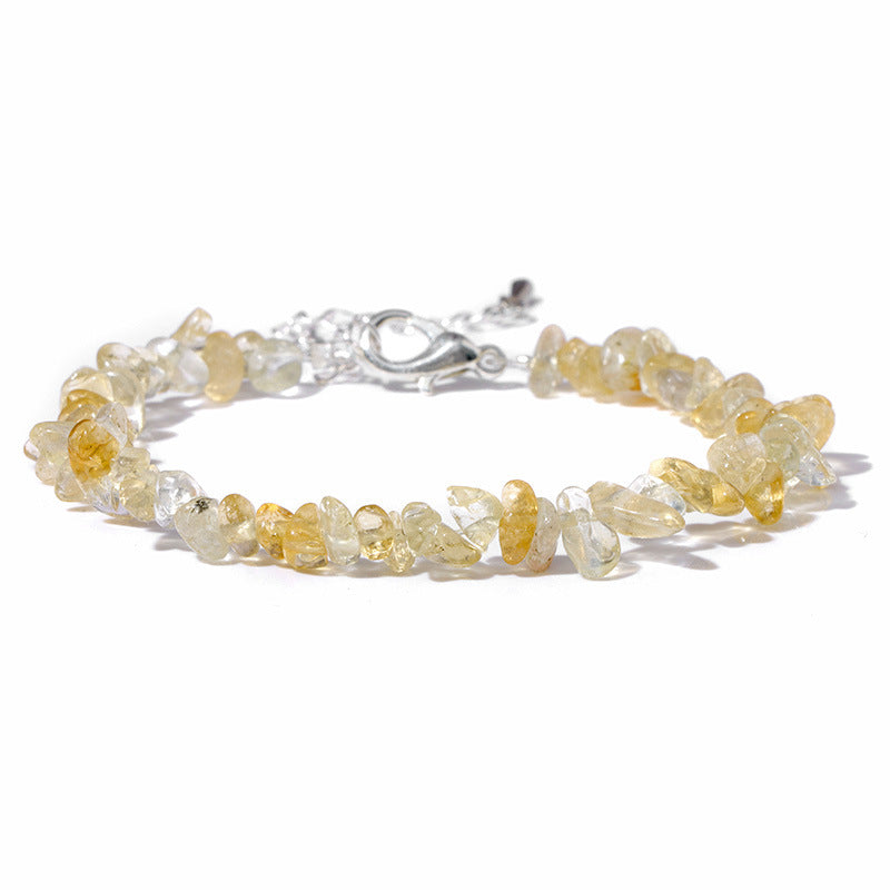 Natural Citrine Chip Bracelet