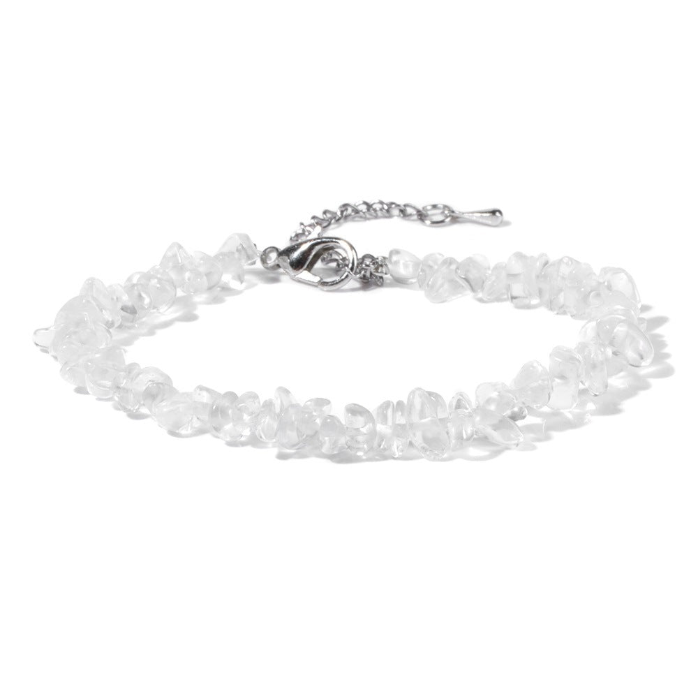 Natural Clear Quartz Chip Bracelet