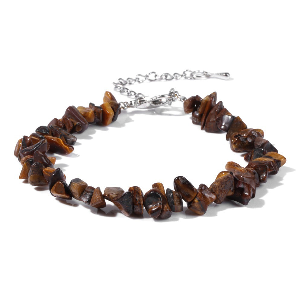 Natural Tiger's Eye Chip Bracelet