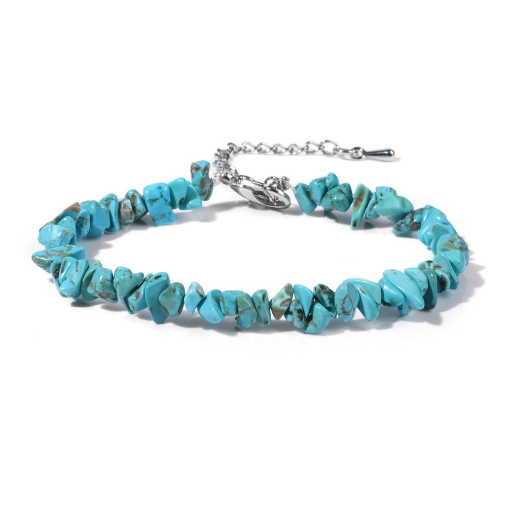 Natural Turquoise Chip Bracelet